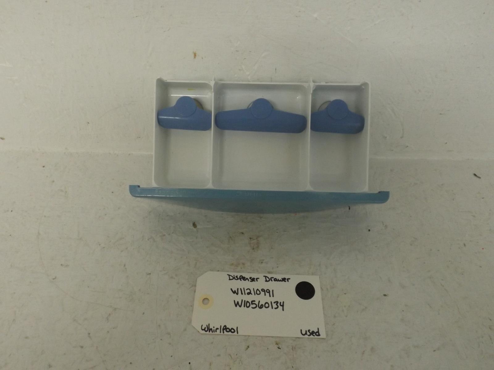 Whirlpool Washer W11210991 W10560134 Dispenser Drawer Used Whirlpool Washer W11210991 W10560134 Dispenser Drawer Used